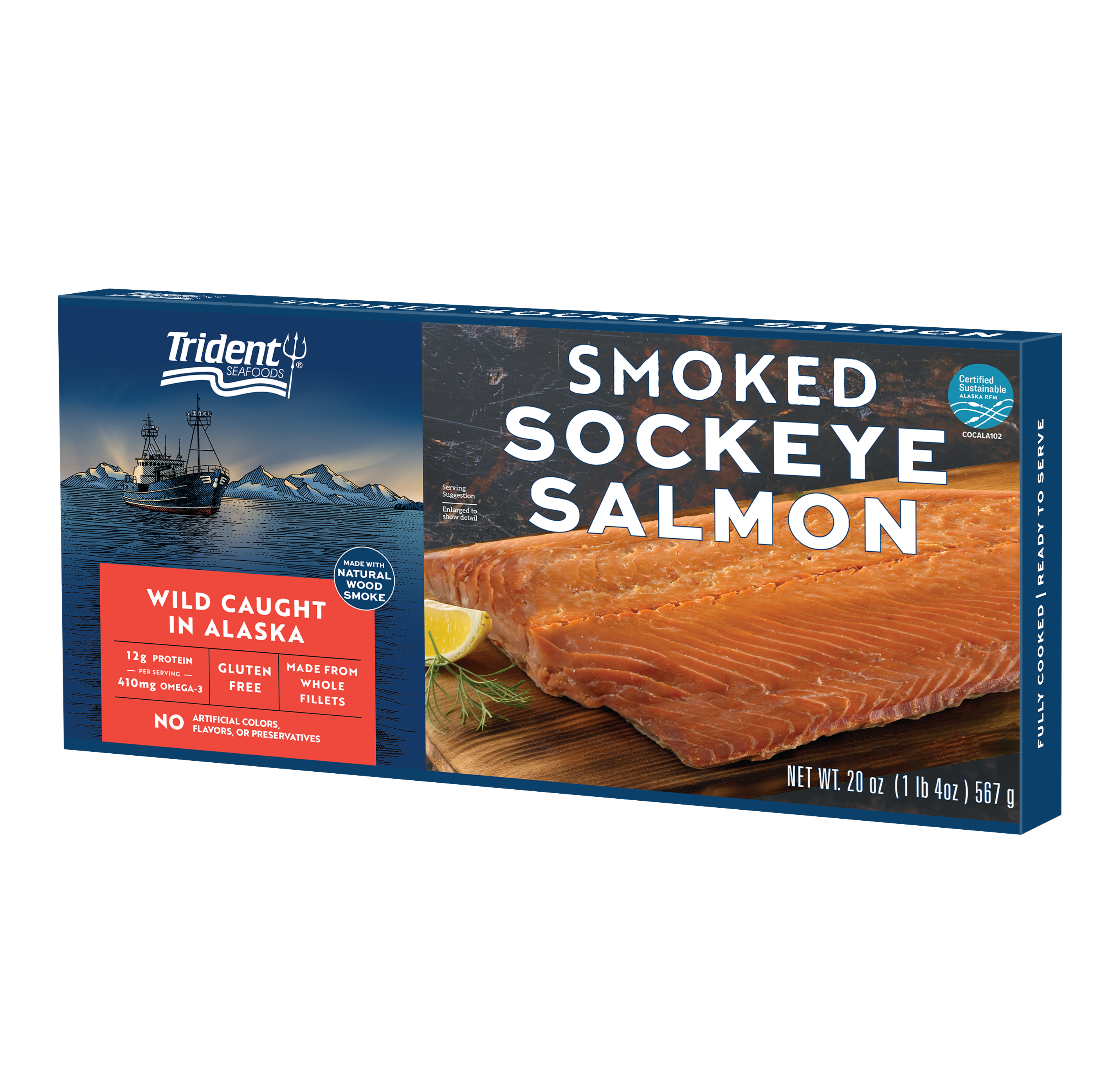 Wild-Caught Alaska Smoked Sockeye Salmon | Products | Trident Seafoods